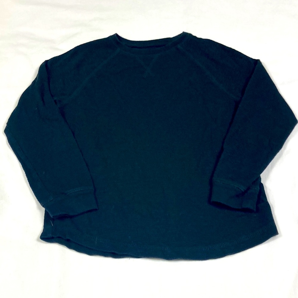 Gymboree boys, black long sleeve, Long John shirt, size medium, 7–8